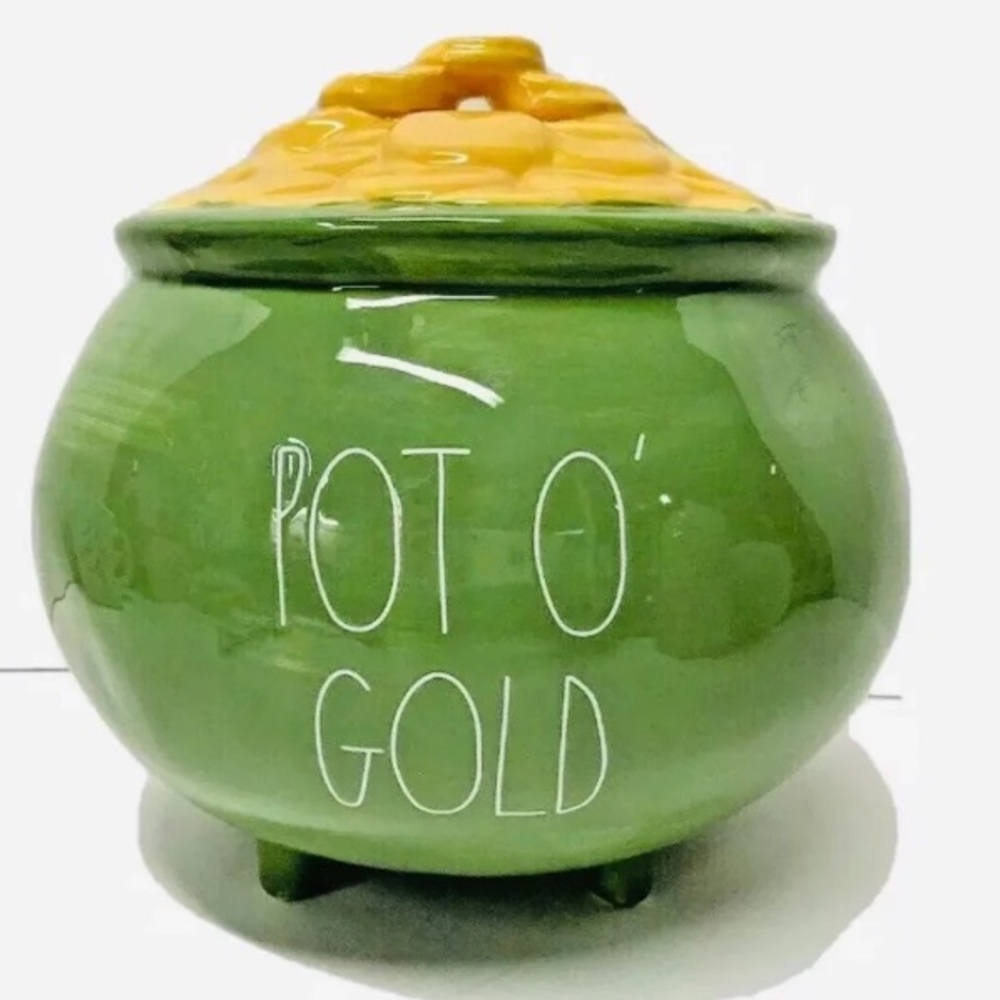 Rae Dunn Ceramic Pot O Gold Cauldron